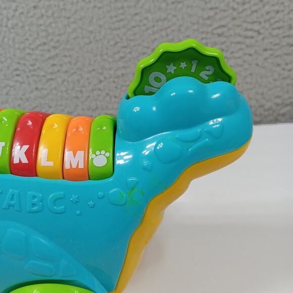 Leap Frog Pull Along Lettersaurus Learning Dinosaur Alphabet Counting Toy - Picture 3 of 9